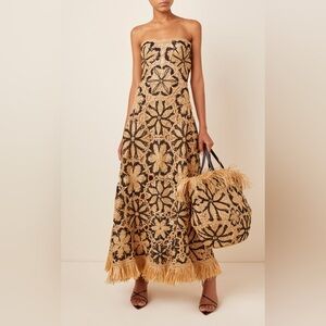 OSCAR DE LA RENTA Raffia Dress